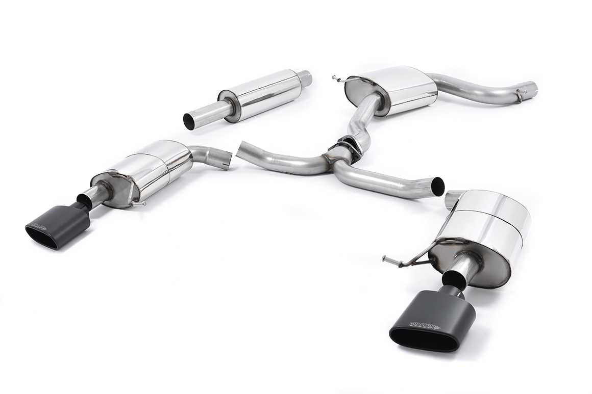 Seat Leon ST Cupra 280 & 290 CAT-BACK Cerakote Black Oval Tips EC Approved