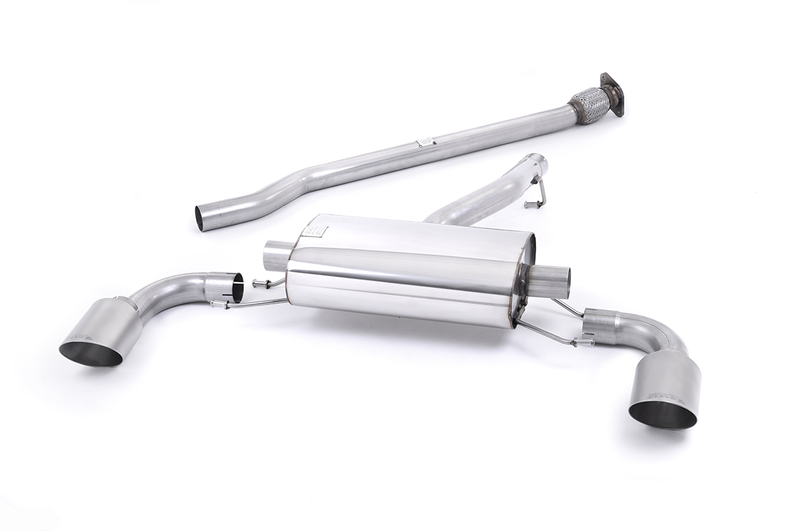 Subaru BRZ 2.0 Non-resonated (luider) Brushed Titanium Tips