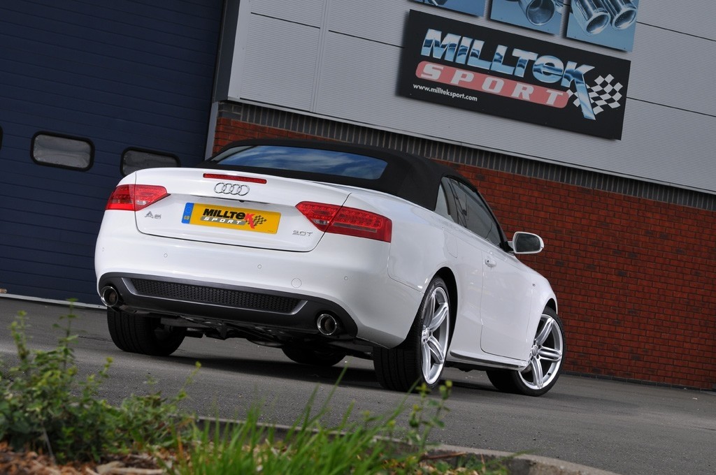 Milltek Audi A5 8T Coupe S line 2.0 cat-back dual systeem met 10