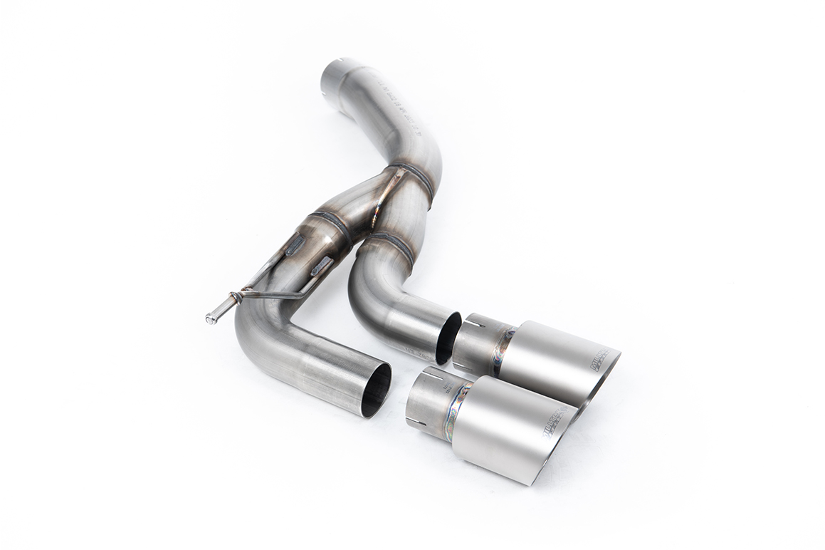 Land Rover Defender Einddemper D200, D250 & D300 90, 110 & 130 Milltek Twin GT-90 Brushed Titanium T