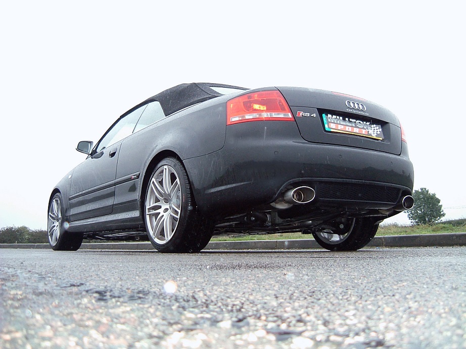 Milltek Audi RS4 B7 cat-back systeem met links + rechts gepolijs