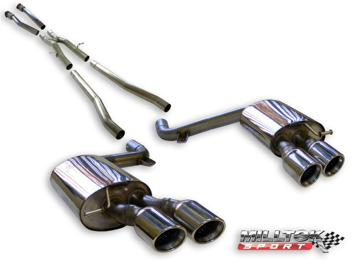 Milltek Audi S6 4F 5.2 V10 FSI quattro quad cat-back systeem met