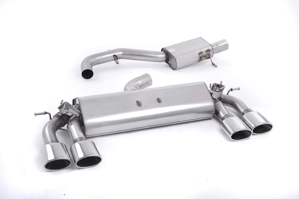 Milltek Cat-back VW Golf MK7 R 2.0 TSI 300PS Gepolijste oval tips
