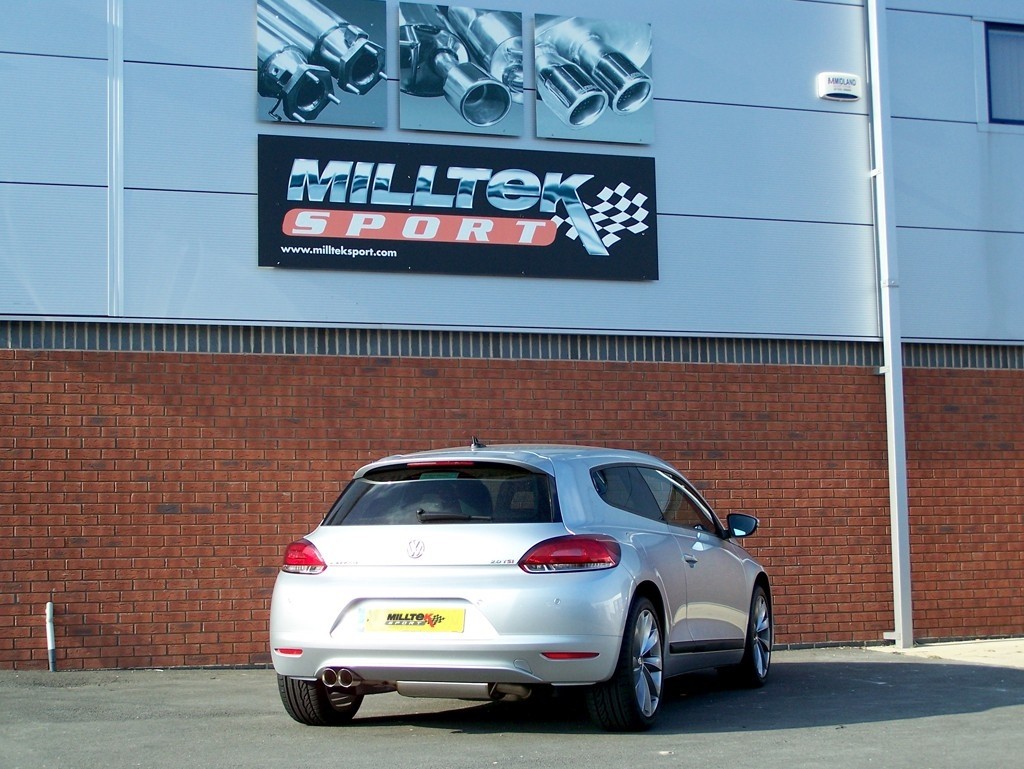 Milltek VW Scirocco GT 2.0 TSI 200pk turbo-back systeem met hi-f