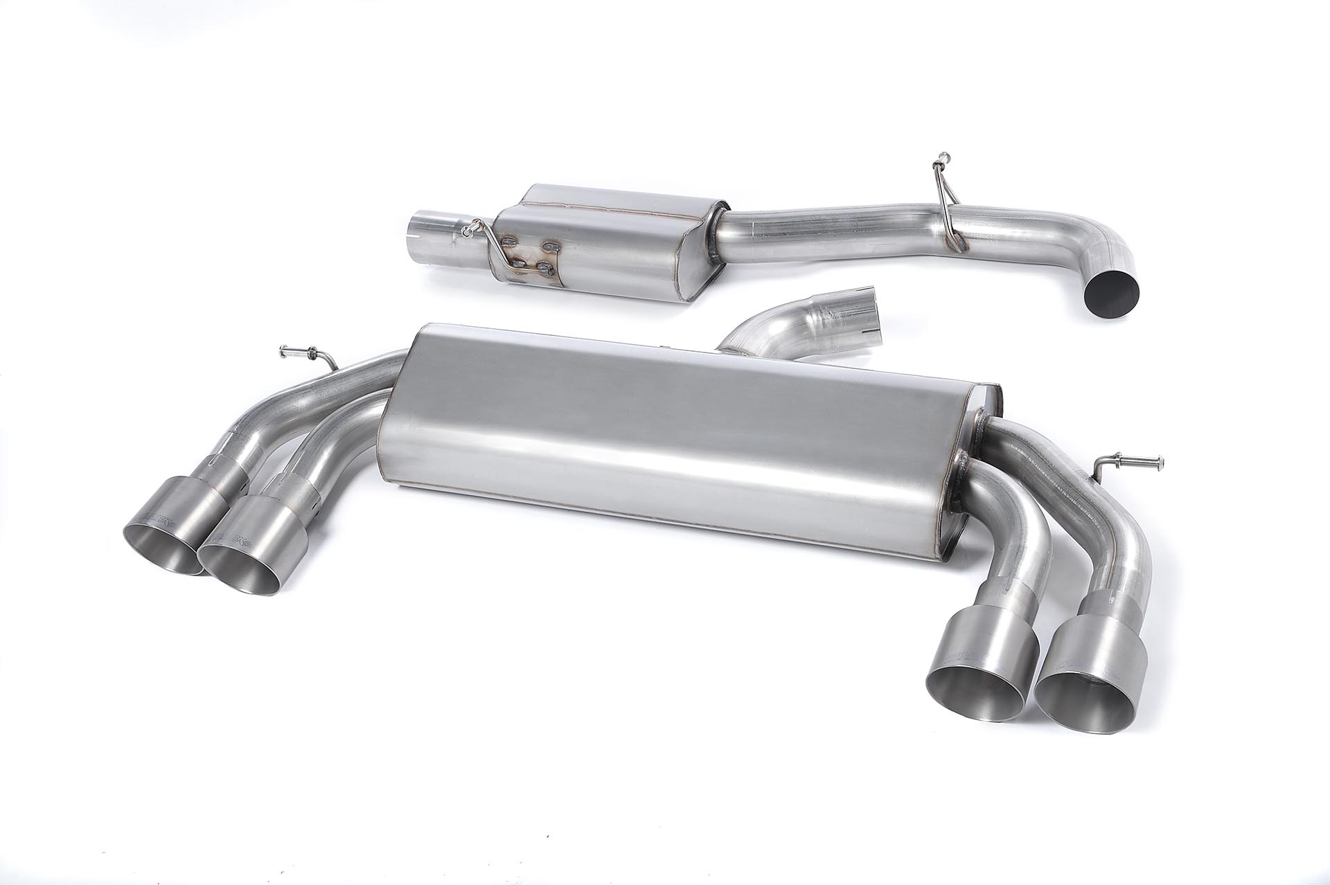 Milltek Cat-back VW Golf MK7 R 2.0 TSI 300PS Titanium Gt-100 round tips