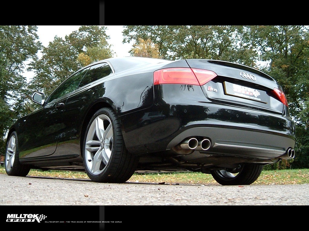 Milltek Audi S5 8T Coupe 4.2 V8 quattro, quad cat-back systeem m