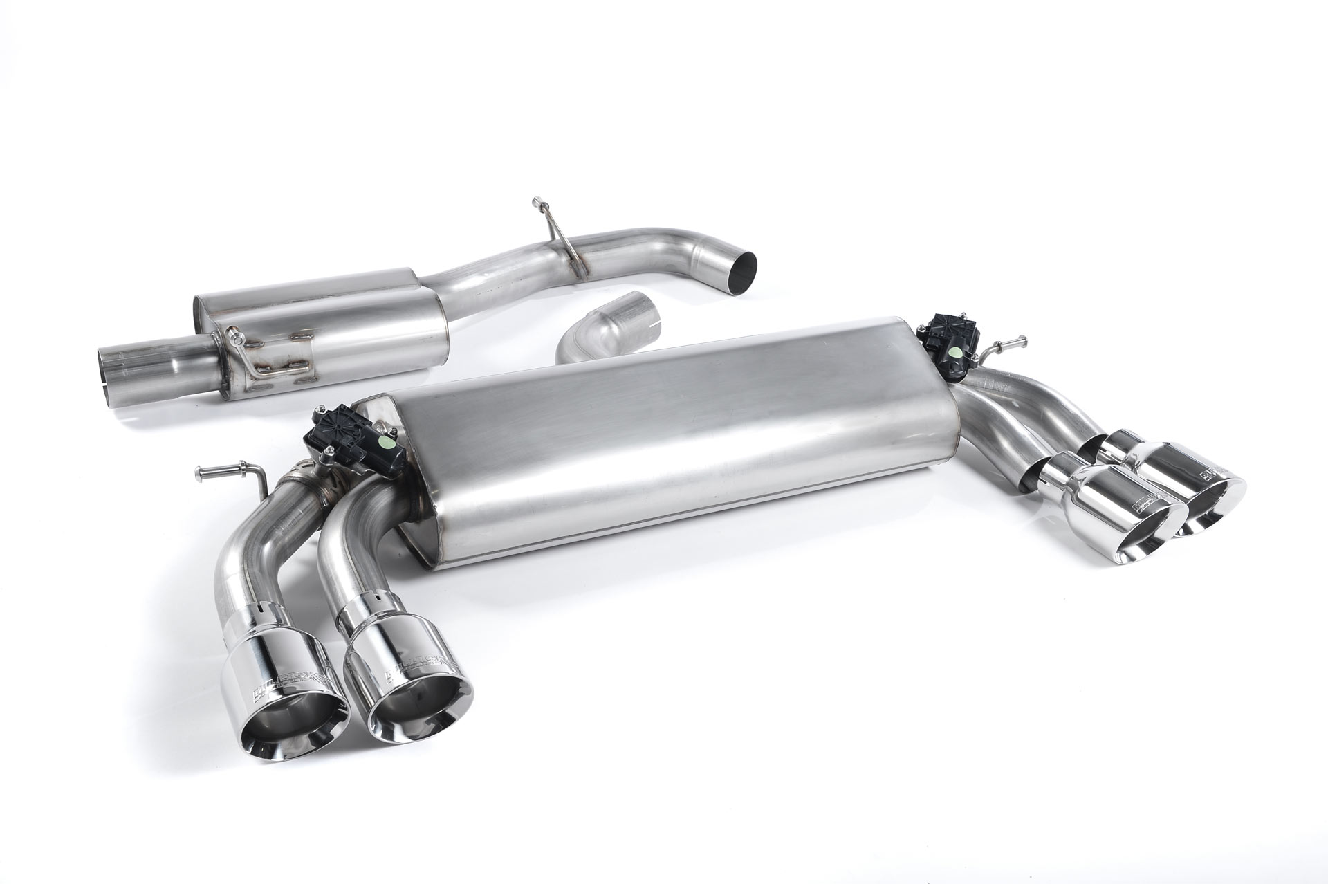 Milltek Cat-back VW Golf MK7 R 2.0 TSI 300PS gepolijste Gt-100 round trims