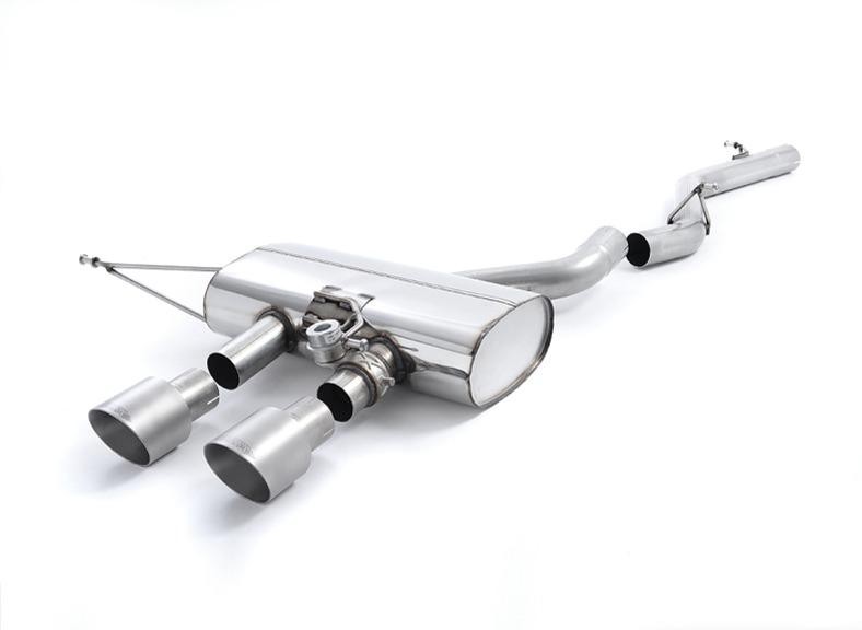 Milltek VW Golf VI R 2.0 TSI dual cat-back systeem met Titanium