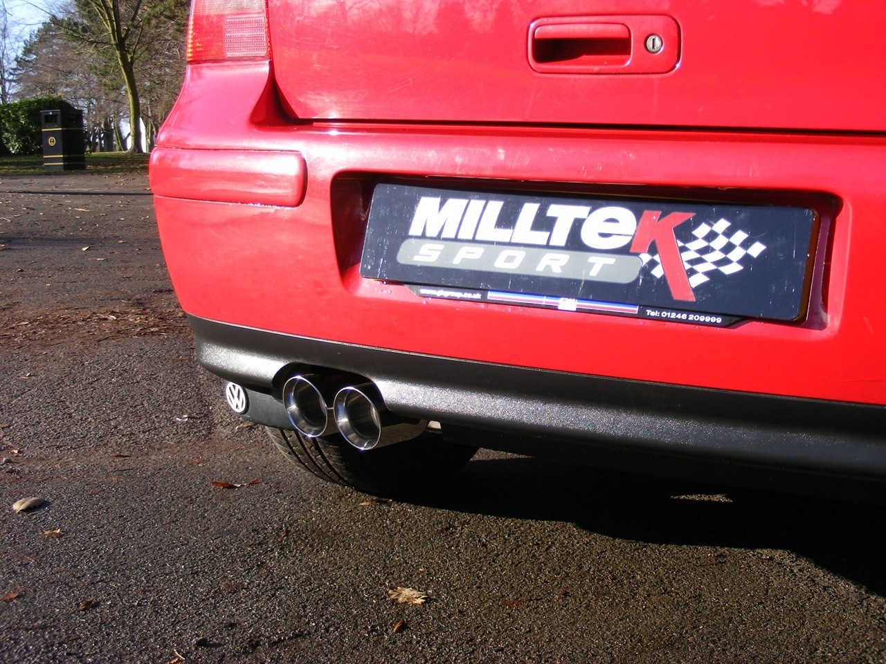 Milltek VW Golf IV 1.8T GTI cat-back systeem met dubbel 80mm GT8