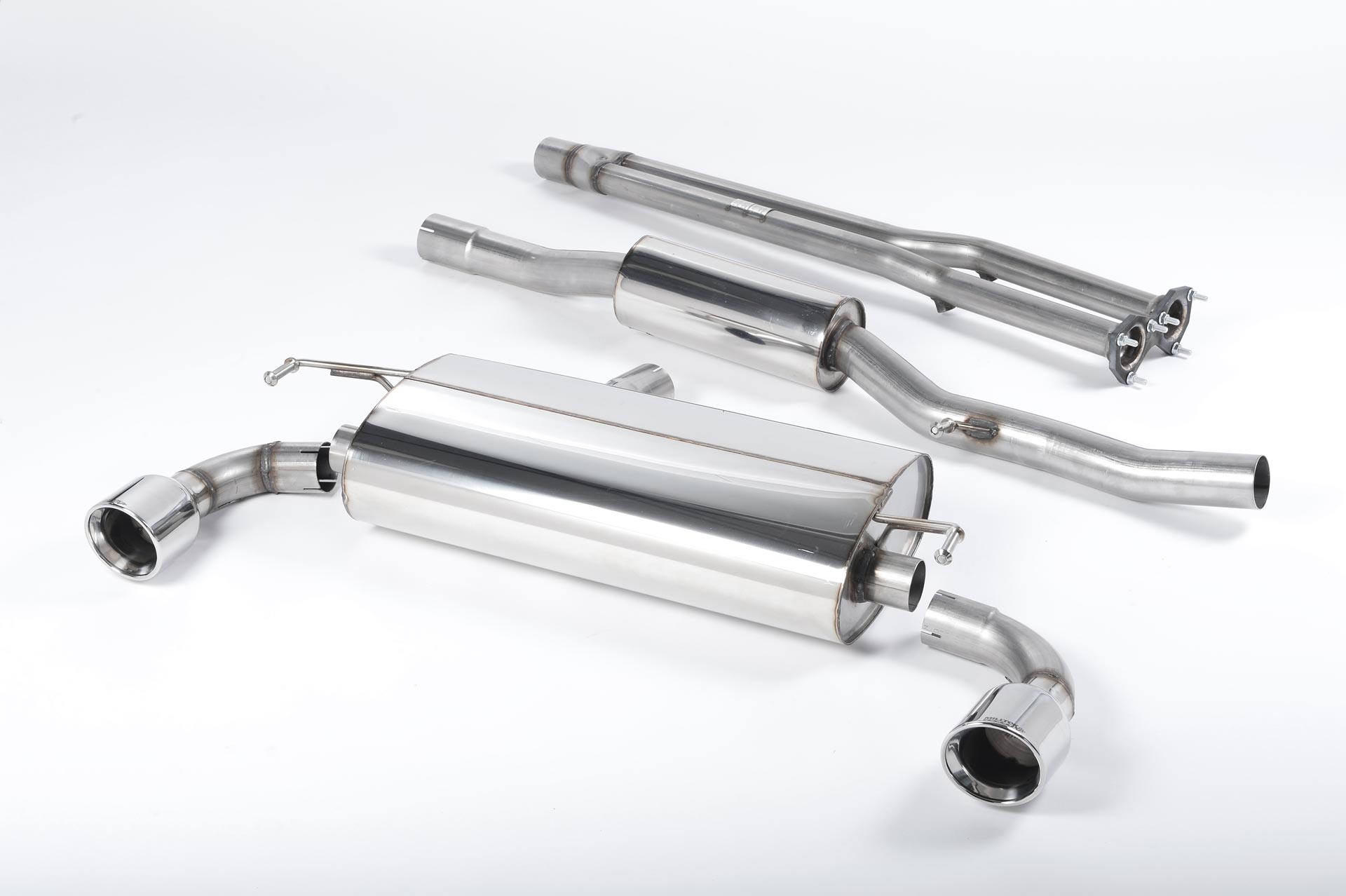 Milltek VW Golf IV R32 3.2 V6 dual cat-back systeem met 100mm Je