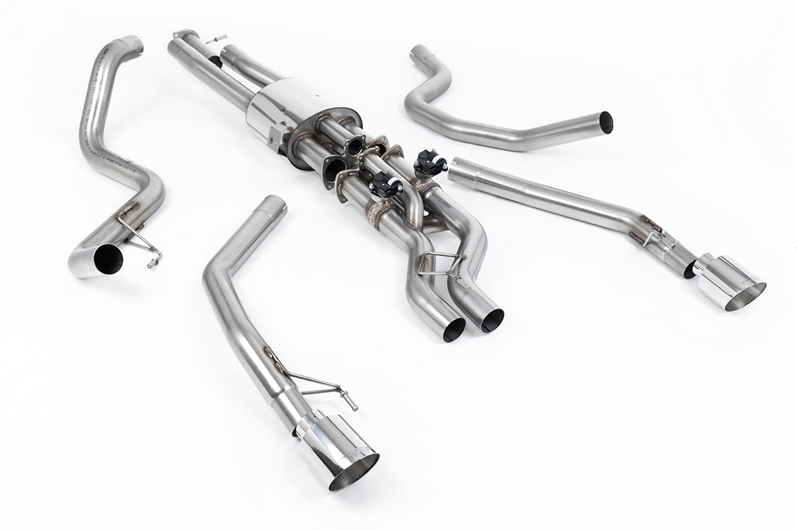 Ford Ranger Raptor Cat-back Valved  with GT-115 Polished Tips