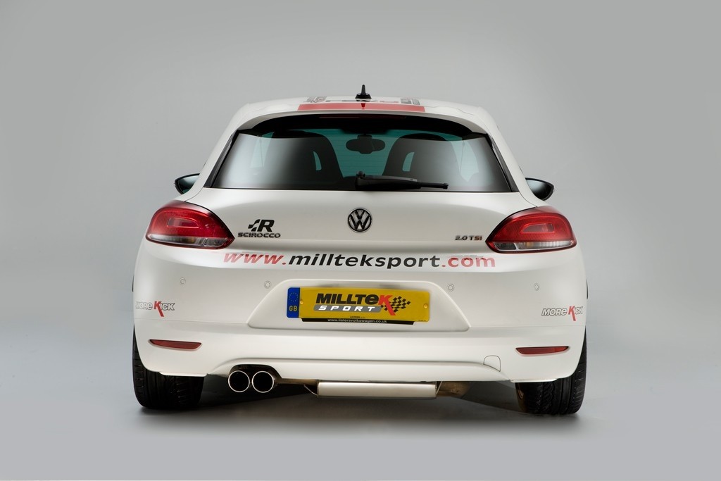 Milltek VW Scirocco GT 2.0 TSI 200pk cat-back systeem met dubbel
