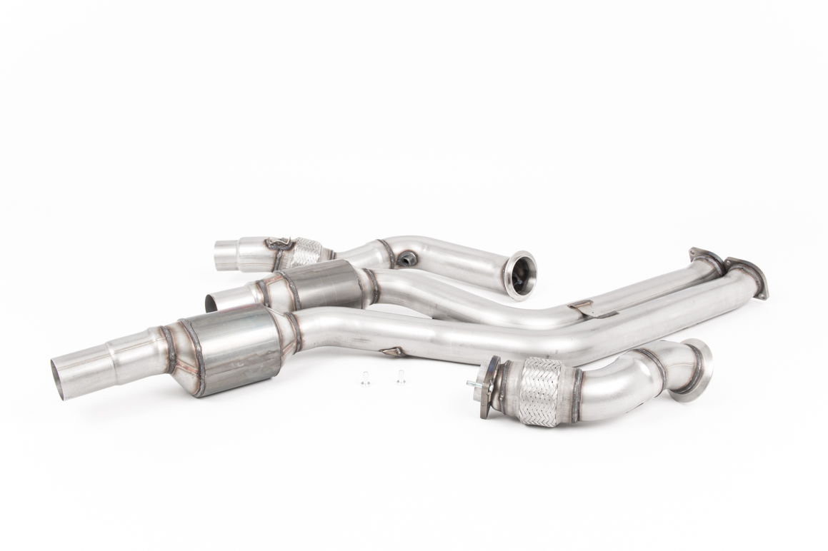 BMW M2 F87 Competition Milltek Large Bore Downpipes and Hi-Flow Sports Cats