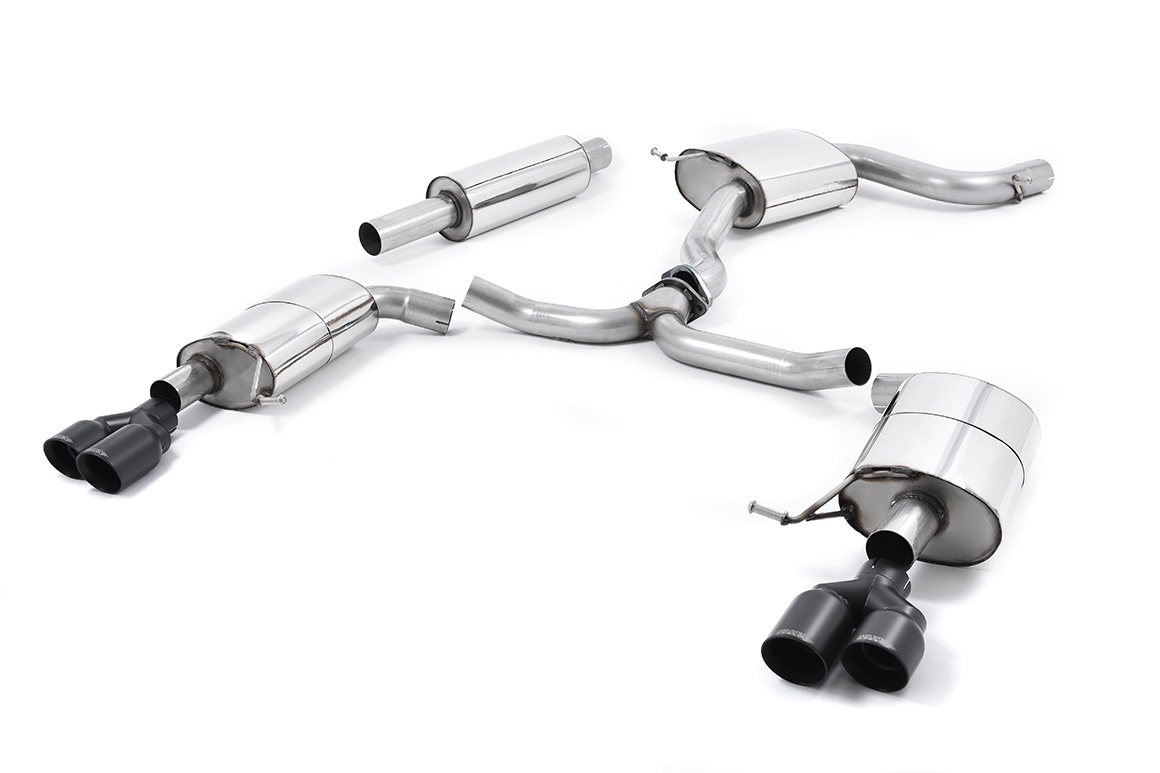 Seat Leon ST Cupra 280 & 290 CAT-BACK Quad Round Cerakote Black Tips