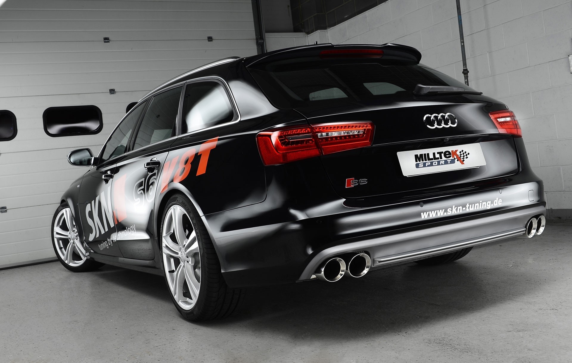Milltek Audi S6 4F 4.0 TFSI quattro quad cat-back systeem met du