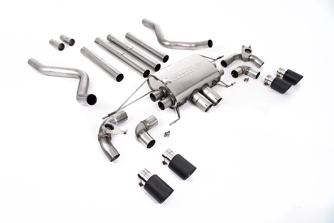 Land Rover Part. Filter-back Defender 110 5.0 V8 Milltek Twin GT-90 Carbon Trims