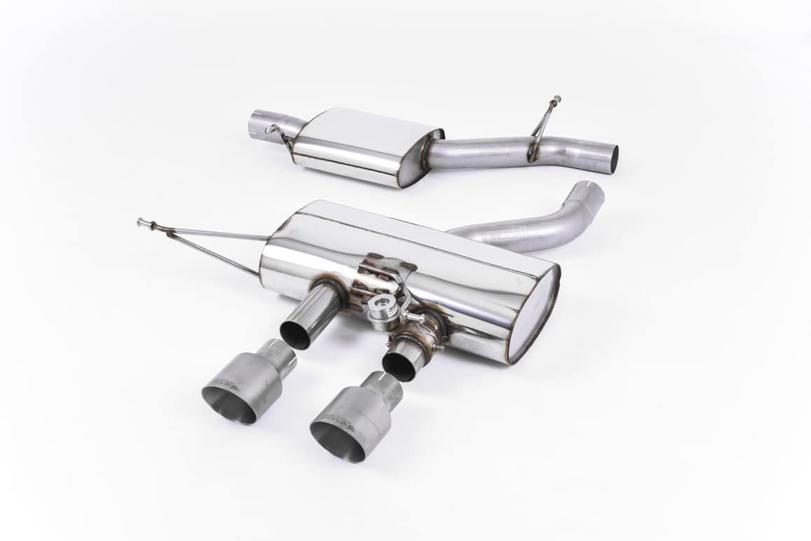 Milltek VW Golf VI R 2.0 TSI dual cat-back systeem met Titanium